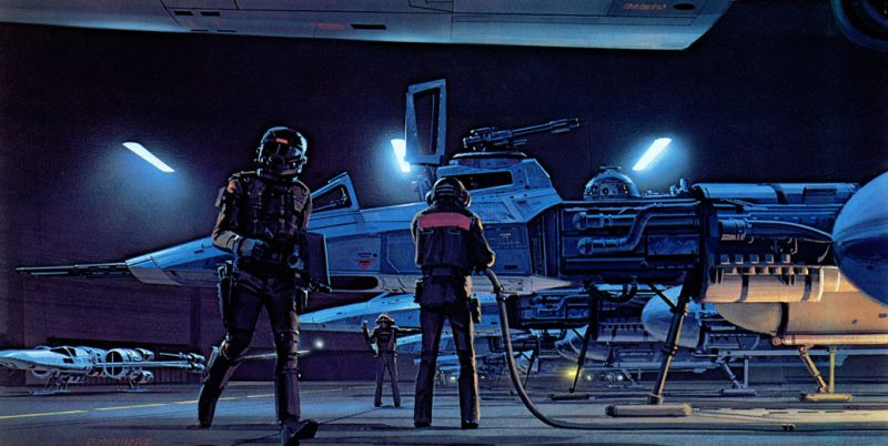 Illustration for article titled Stormtroopers Have Lightsabers And C-3PO Has Breasts In Ralph McQuarrie's Star Wars Art
